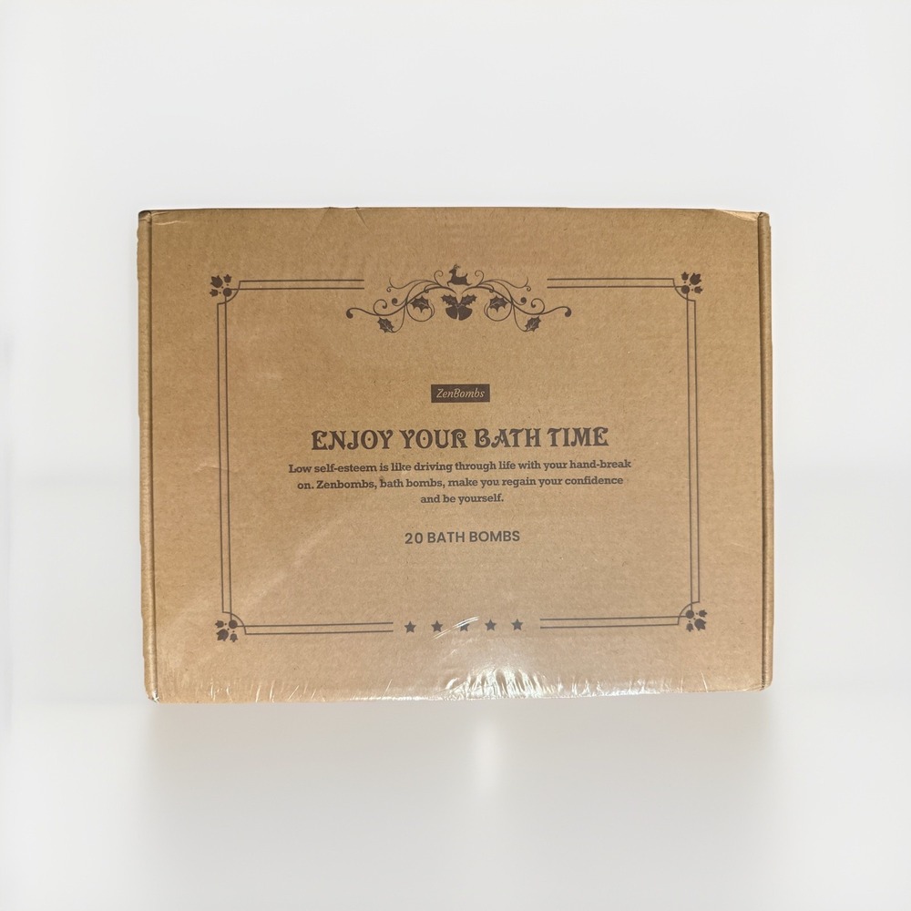 ZenBombs Bath Bombs‎ Set 20 pcs Natural Shea Butter & Safe Oil Bath Bombs